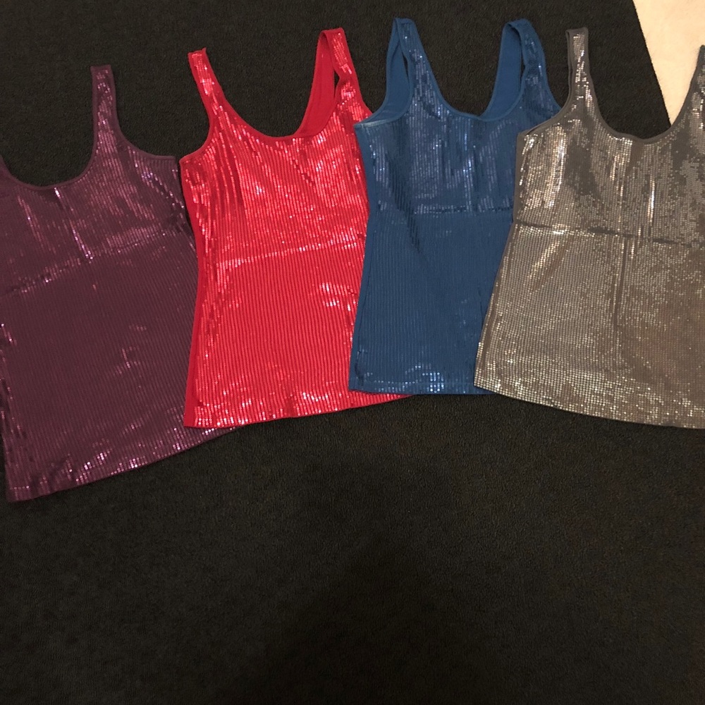 Lot of 4 Express Sequin Tops